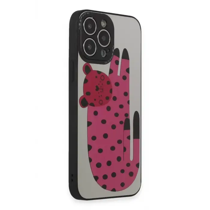 Newface Apple iPhone 14 Pro Kılıf Mirror Desenli Kapak - Mirror - 12