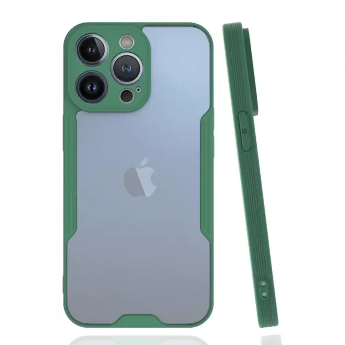 Newface Apple iPhone 14 Pro Kılıf Platin Silikon - Yeşil