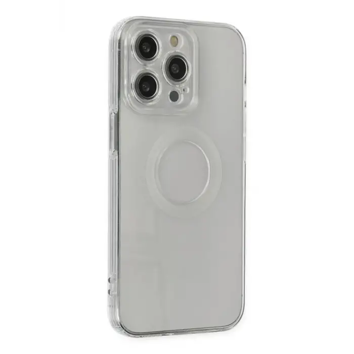 Newface Apple iPhone 14 Pro Kılıf Santa Lens Silikon - Şeffaf
