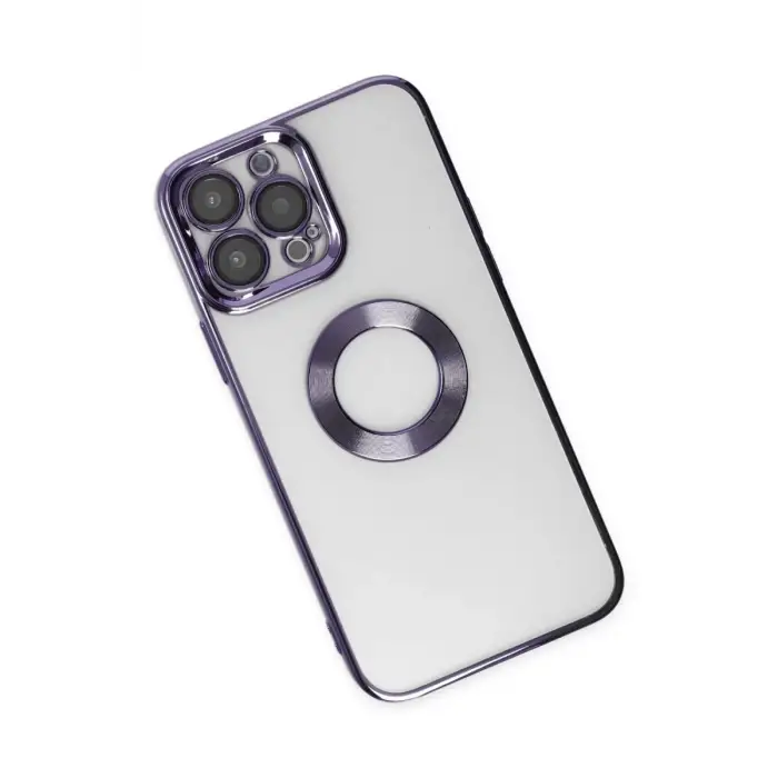 Newface Apple iPhone 14 Pro Kılıf Slot Silikon - Mor