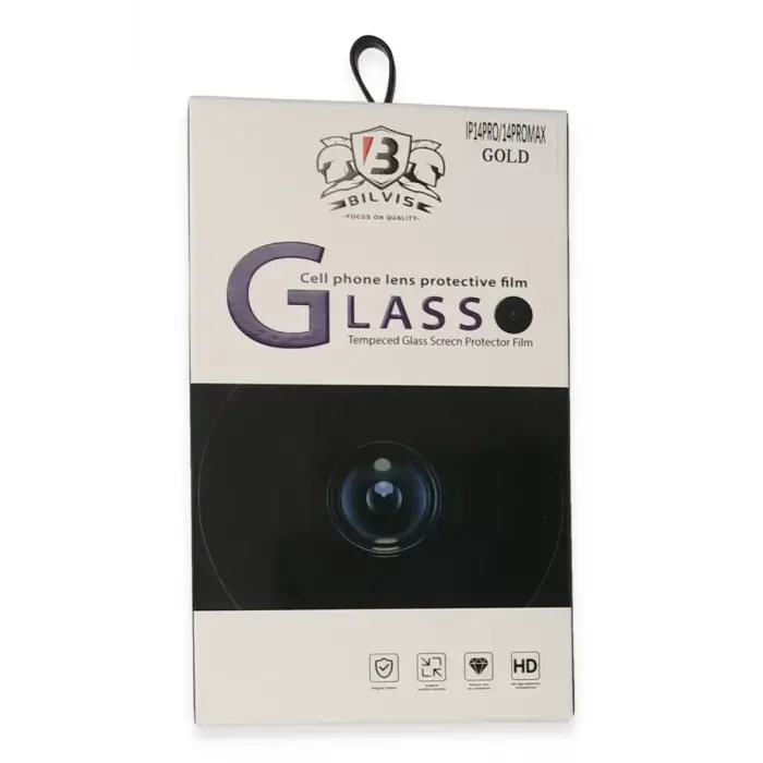 Newface Apple iPhone 14 Pro Max Bilvis Titan Kamera Lens - Gold