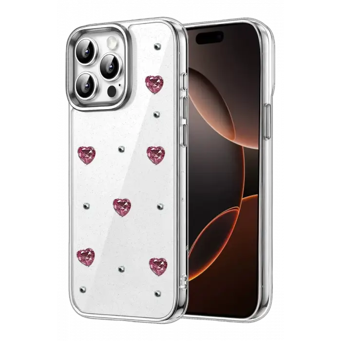 Newface Apple iPhone 14 Pro Max Fiyonk Desenli Kapak - Desen 3