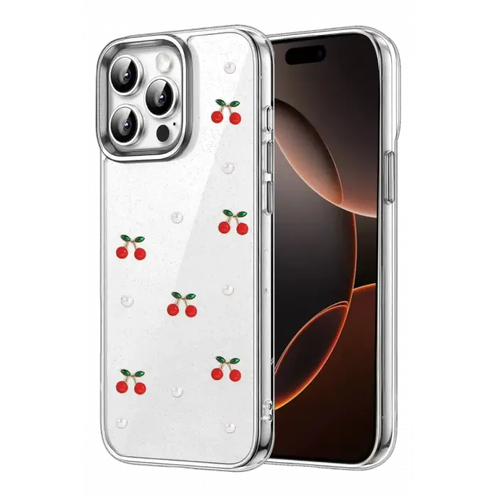Newface Apple iPhone 14 Pro Max Fiyonk Desenli Kapak - Desen 9