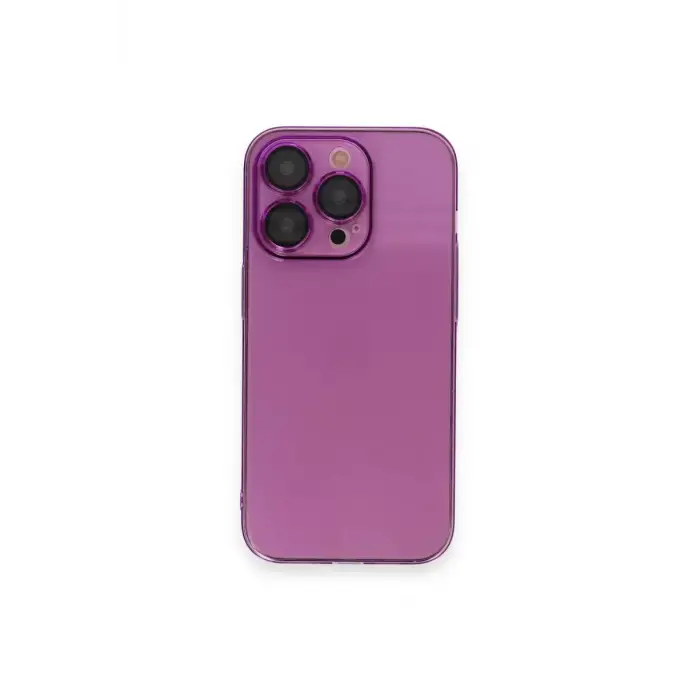 Newface Apple iPhone 14 Pro Max Kılıf Armada Lensli Kapak - Mor