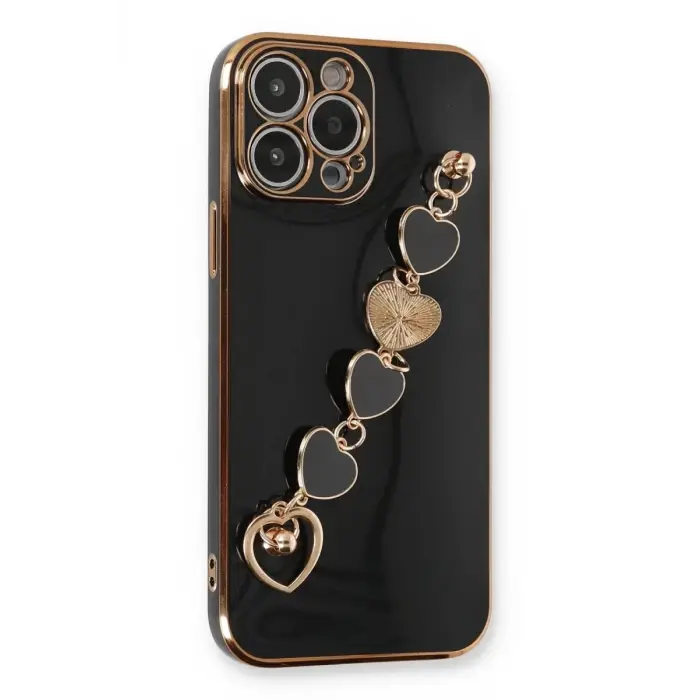 Newface Apple iPhone 14 Pro Max Kılıf Esila Silikon - Siyah