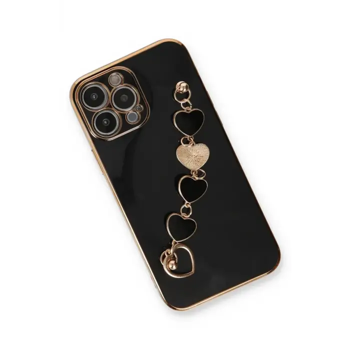 Newface Apple iPhone 14 Pro Max Kılıf Esila Silikon - Siyah