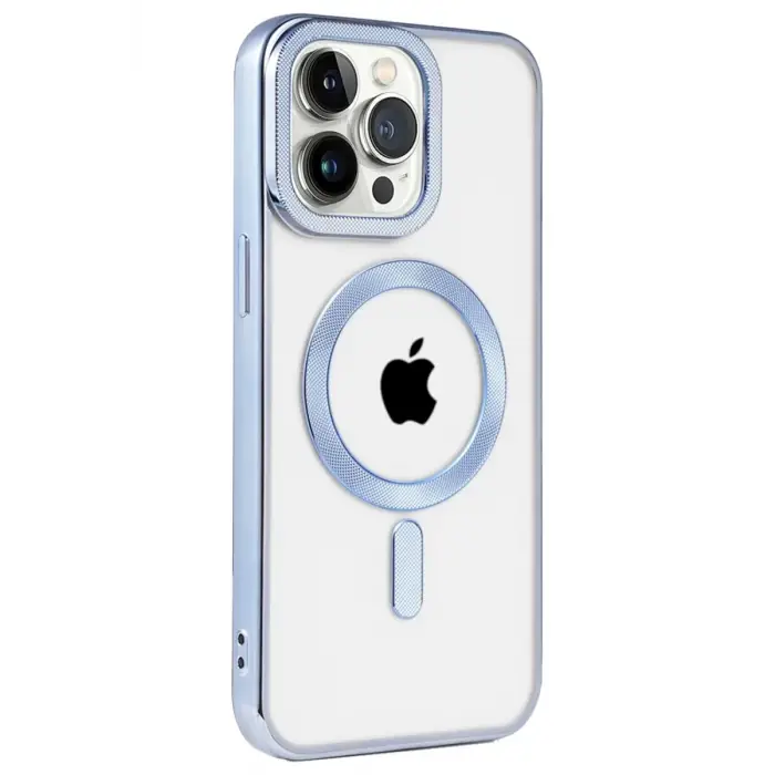 Newface Apple iPhone 14 Pro Max Kılıf Kronos Magsafe Kapak - Sierra Blue