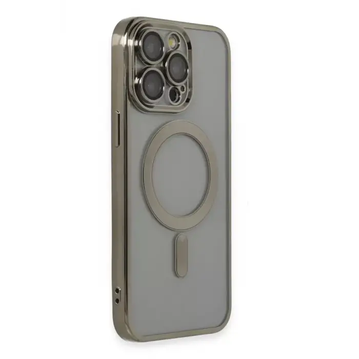 Newface Apple iPhone 14 Pro Max Kılıf Kross Magneticsafe Kapak - Titan Gri