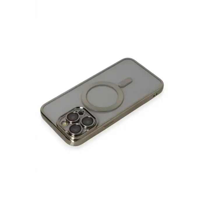Newface Apple iPhone 14 Pro Max Kılıf Kross Magneticsafe Kapak - Titan Gri
