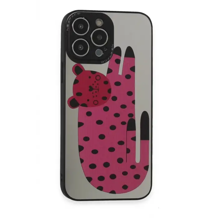 Newface Apple iPhone 14 Pro Max Kılıf Mirror Desenli Kapak - Mirror - 12