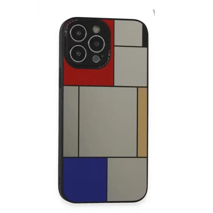Newface Apple iPhone 14 Pro Max Kılıf Mirror Desenli Kapak - Mirror - 9