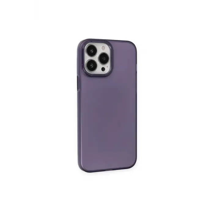 Newface Apple iPhone 14 Pro Max Kılıf Modos Metal Kapak - Derin Mor