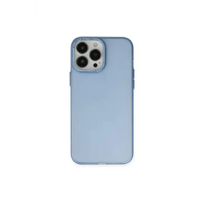 Newface Apple iPhone 14 Pro Max Kılıf Modos Metal Kapak - Mavi