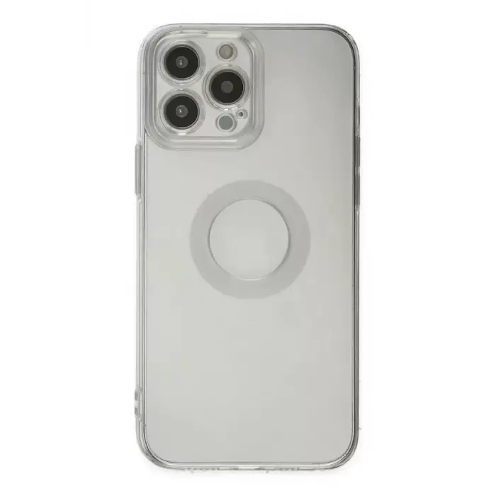Newface Apple iPhone 14 Pro Max Kılıf Santa Lens Silikon - Şeffaf