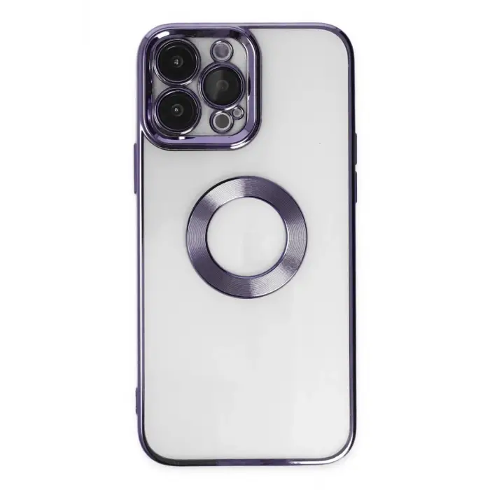 Newface Apple iPhone 14 Pro Max Kılıf Slot Silikon - Mor