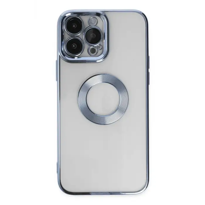 Newface Apple iPhone 14 Pro Max Kılıf Slot Silikon - Sierra Blue