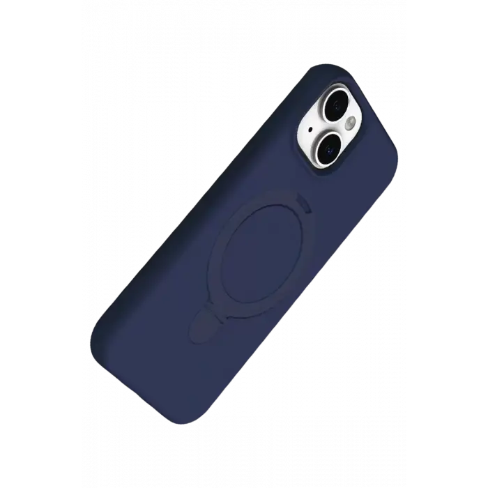 Newface Apple iPhone 14 Regal Magsafe Standlı Kapak - Lacivert