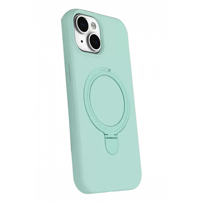Newface Apple iPhone 14 Regal Magsafe Standlı Kapak - Su Yeşili