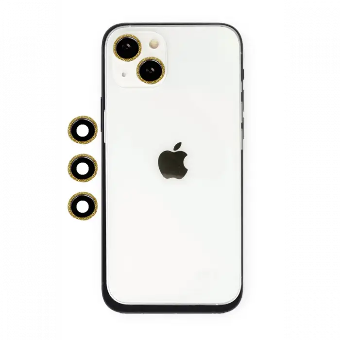 Newface Apple iPhone 14 Shine Kamera Lens - Gold