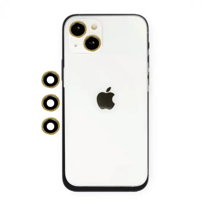 Newface Apple iPhone 14 Shine Kamera Lens - Gold