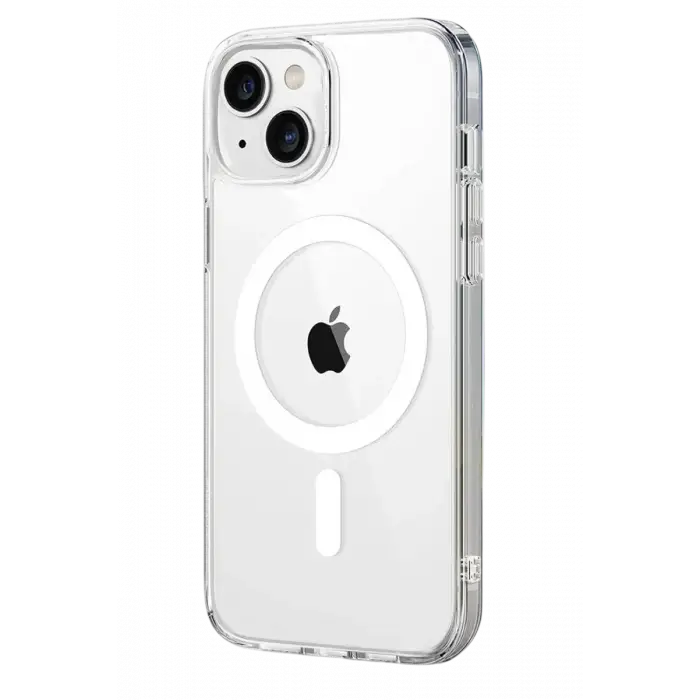 Newface Apple iPhone 15 Combo Sert Şeffaf Magsafe Kapak - Şeffaf