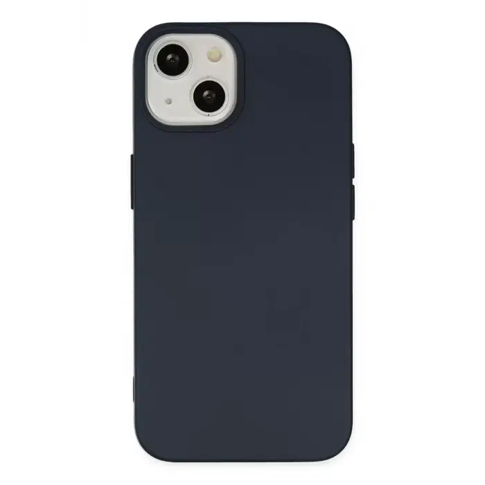 Newface Apple iPhone 15 Kılıf Nano içi Kadife Silikon - Lacivert