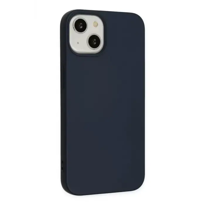 Newface Apple iPhone 15 Kılıf Nano içi Kadife Silikon - Lacivert