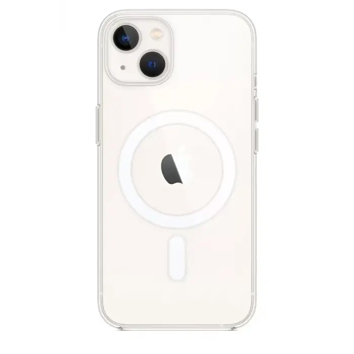 Newface Apple iPhone 15 Plus Kılıf Magneticsafe Şeffaf Silikon - Şeffaf
