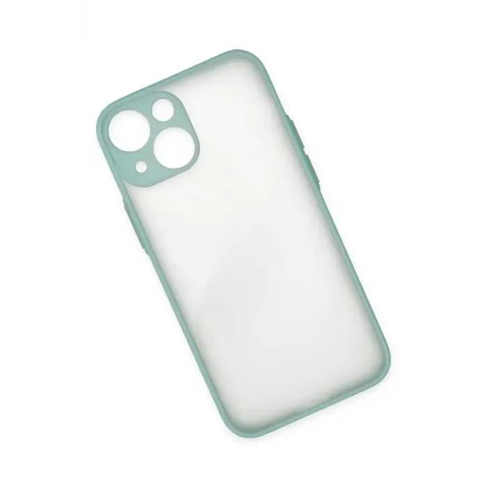 Newface Apple iPhone 15 Plus Kılıf Montreal Silikon Kapak - Açık Yeşil