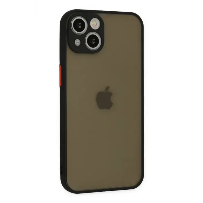 Newface Apple iPhone 15 Plus Kılıf Montreal Silikon Kapak - Siyah