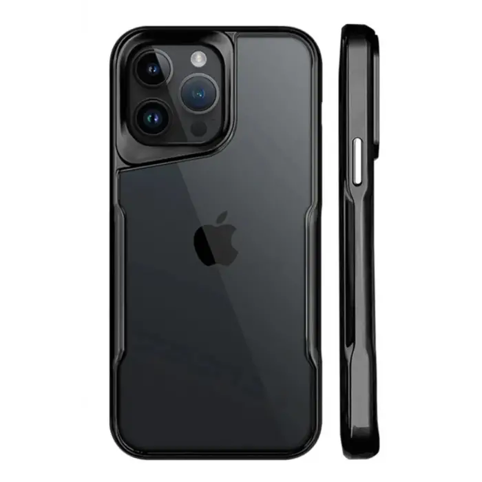 Newface Apple iPhone 15 Pro Kılıf Boyi Silikon Kapak - Siyah