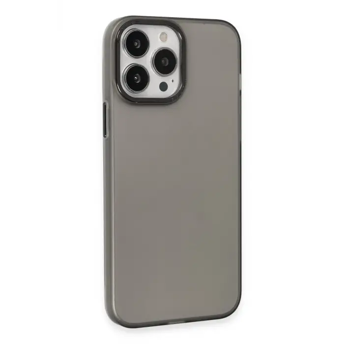 Newface Apple iPhone 15 Pro Kılıf Modos Metal Kapak - Siyah