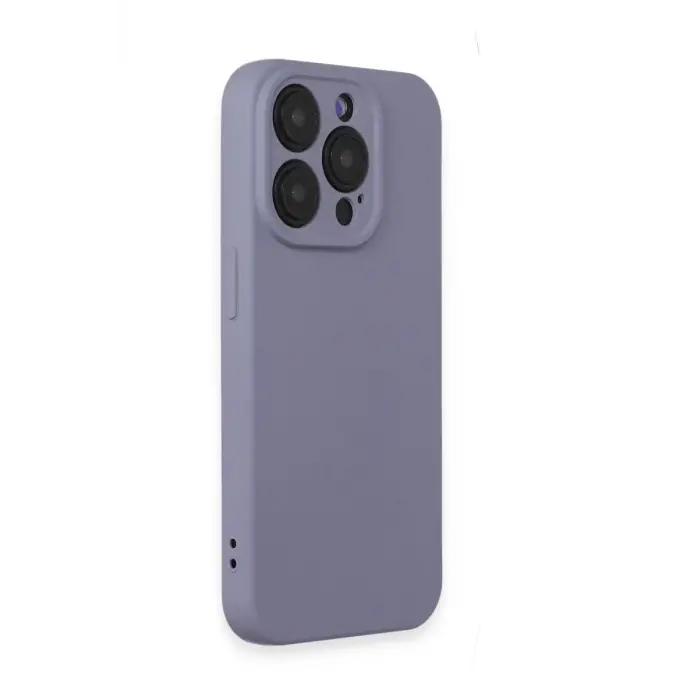 Newface Apple iPhone 15 Pro Kılıf Nano içi Kadife Silikon - Lila
