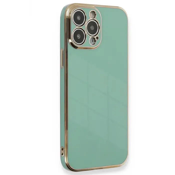 Newface Apple iPhone 15 Pro Kılıf Volet Silikon - Açık Yeşil