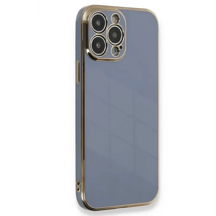 Newface Apple iPhone 15 Pro Kılıf Volet Silikon - Mavi