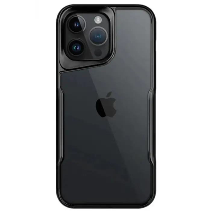 Newface Apple iPhone 15 Pro Max Kılıf Boyi Silikon Kapak - Siyah