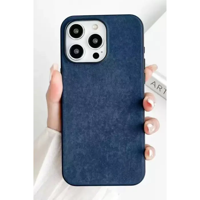 Newface Apple iPhone 15 Pro Max Kılıf Karen Magsafe Kapak - Lacivert