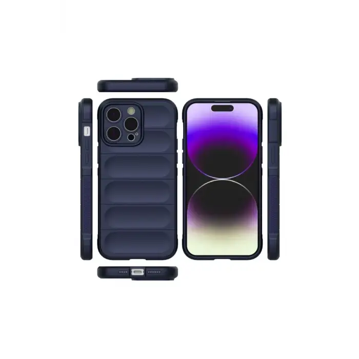Newface Apple iPhone 15 Pro Max Kılıf Optimum Silikon - Lacivert