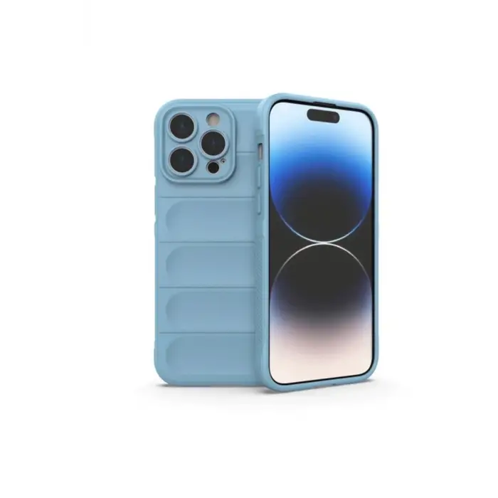Newface Apple iPhone 15 Pro Max Kılıf Optimum Silikon - Sky Blue