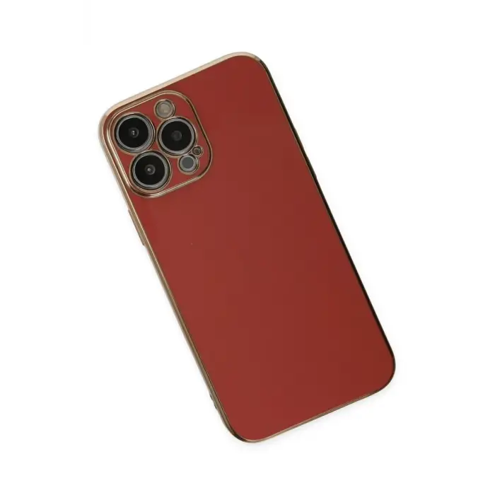 Newface Apple iPhone 15 Pro Max Kılıf Volet Silikon - Kırmızı