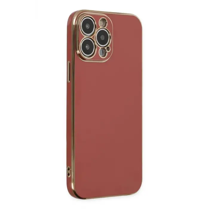 Newface Apple iPhone 15 Pro Max Kılıf Volet Silikon - Kırmızı