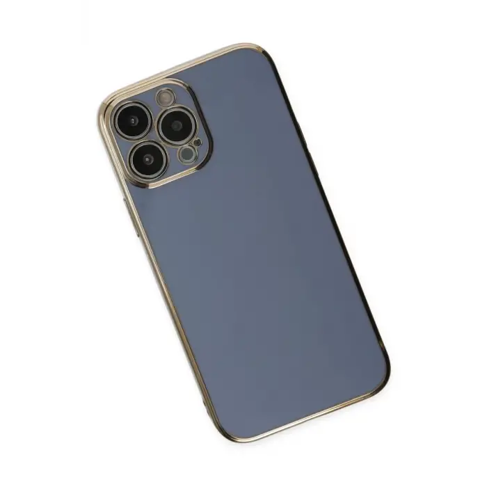 Newface Apple iPhone 15 Pro Max Kılıf Volet Silikon - Mavi