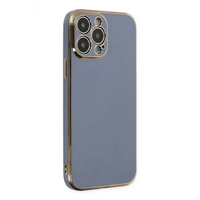 Newface Apple iPhone 15 Pro Max Kılıf Volet Silikon - Mavi