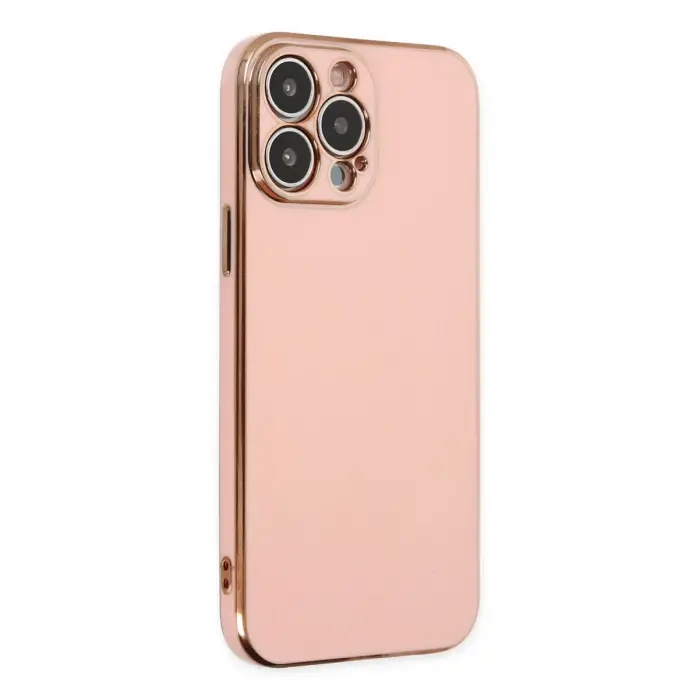 Newface Apple iPhone 15 Pro Max Kılıf Volet Silikon - Pembe