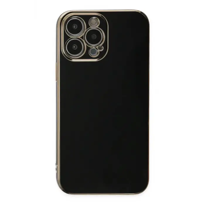 Newface Apple iPhone 15 Pro Max Kılıf Volet Silikon - Siyah