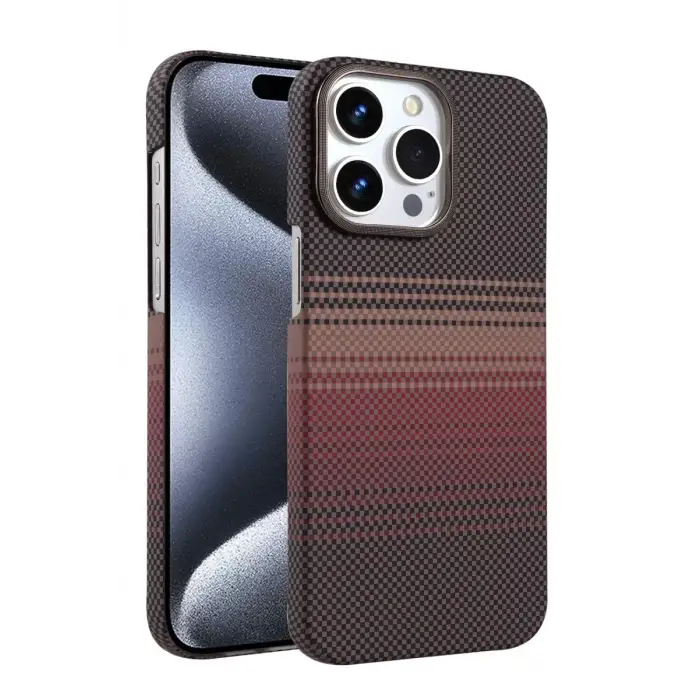 Newface Apple iPhone 15 Pro Max Vega Magsafe Kapak - Çöl Titanyum