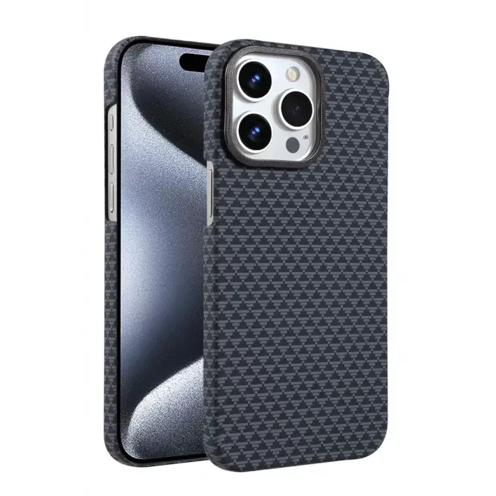 Newface Apple iPhone 15 Pro Max Vega Magsafe Kapak - Gri