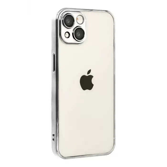 Newface Apple iPhone 15 Razer Lensli Silikon - Titan Gri