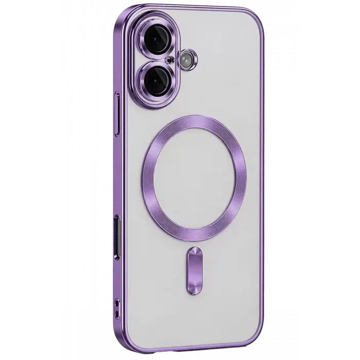 Newface Apple iPhone 16 Kılıf Kross Magneticsafe Kapak - Mor