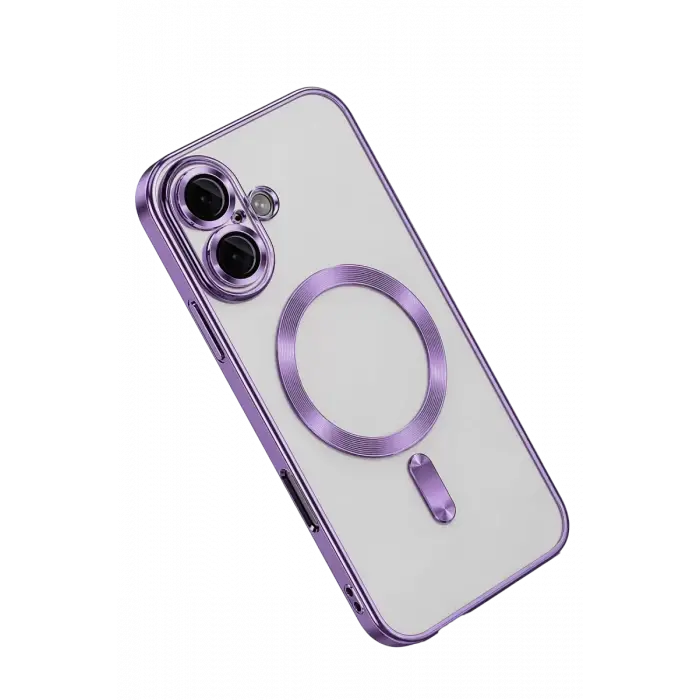 Newface Apple iPhone 16 Kılıf Kross Magneticsafe Kapak - Mor